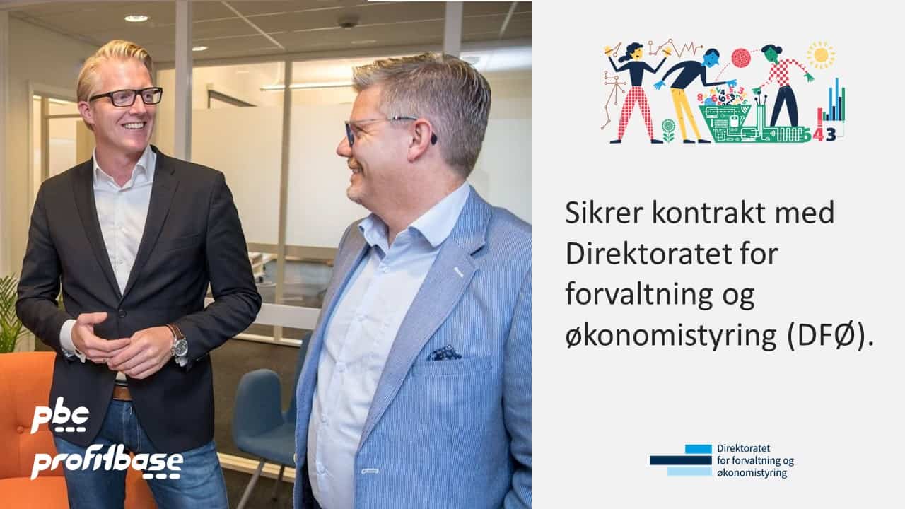 PBC og Profitbase sikrer kontrakt med DFØ i sterk internasjonal konkurranse